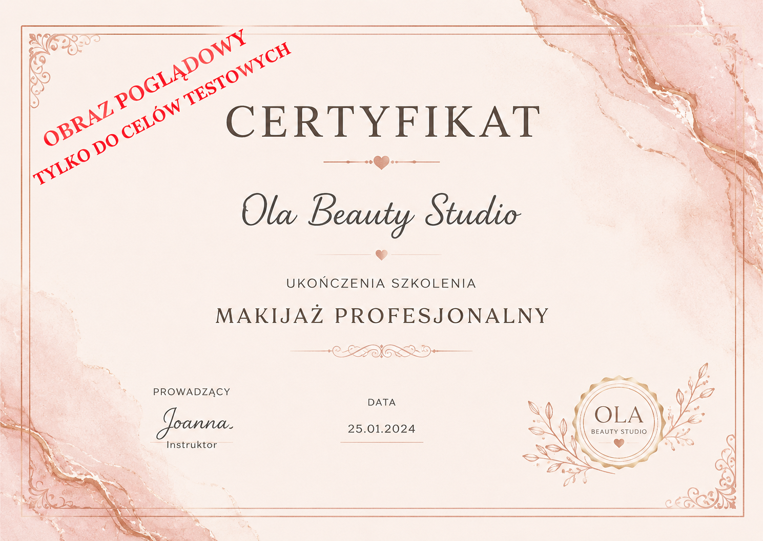 Certyfikat beauty