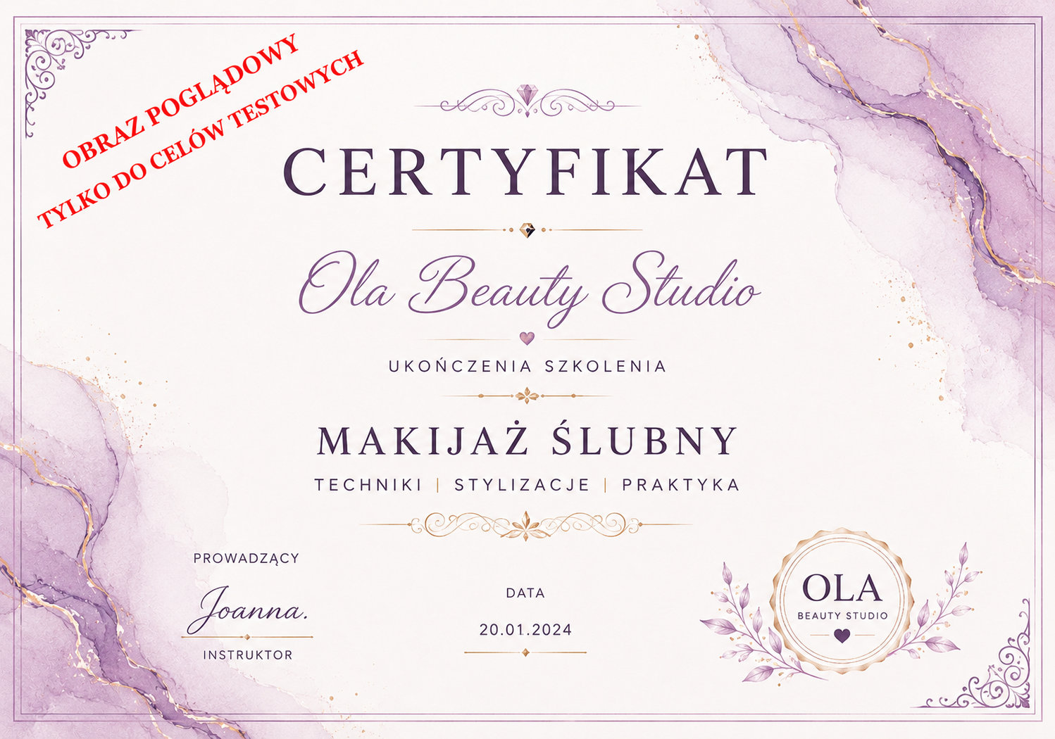 Certyfikat beauty